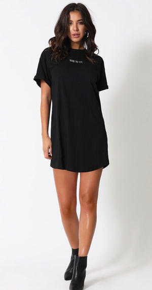 Black T-shirt Dress