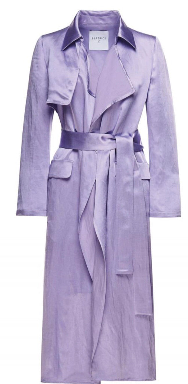 Lavender Trench Size 12